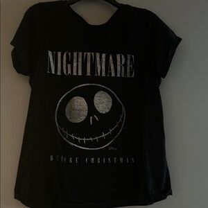 Disney Black and Silver Nightmare Tee
